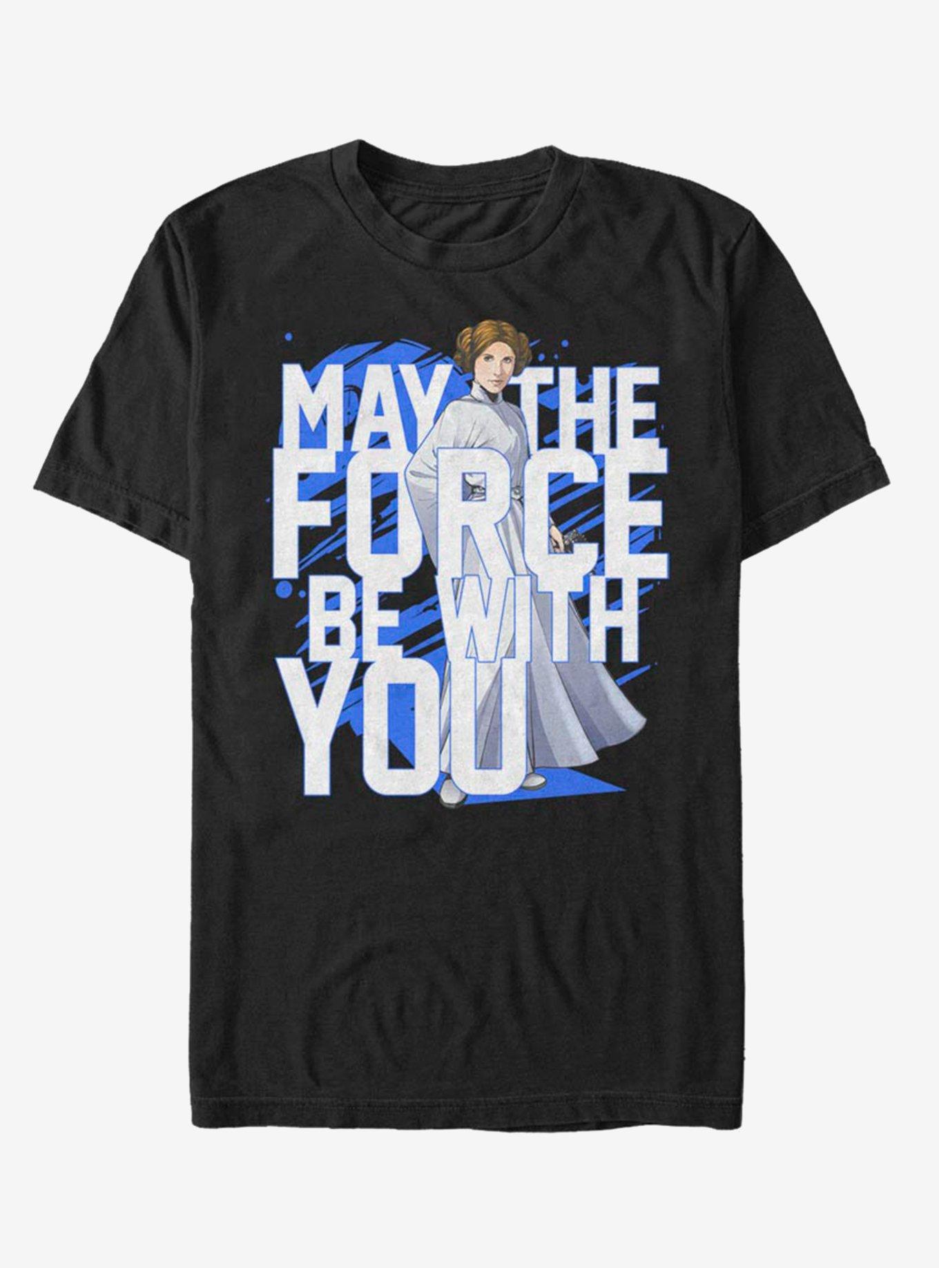 Star Wars Force Stack Leia T-Shirt, BLACK, hi-res