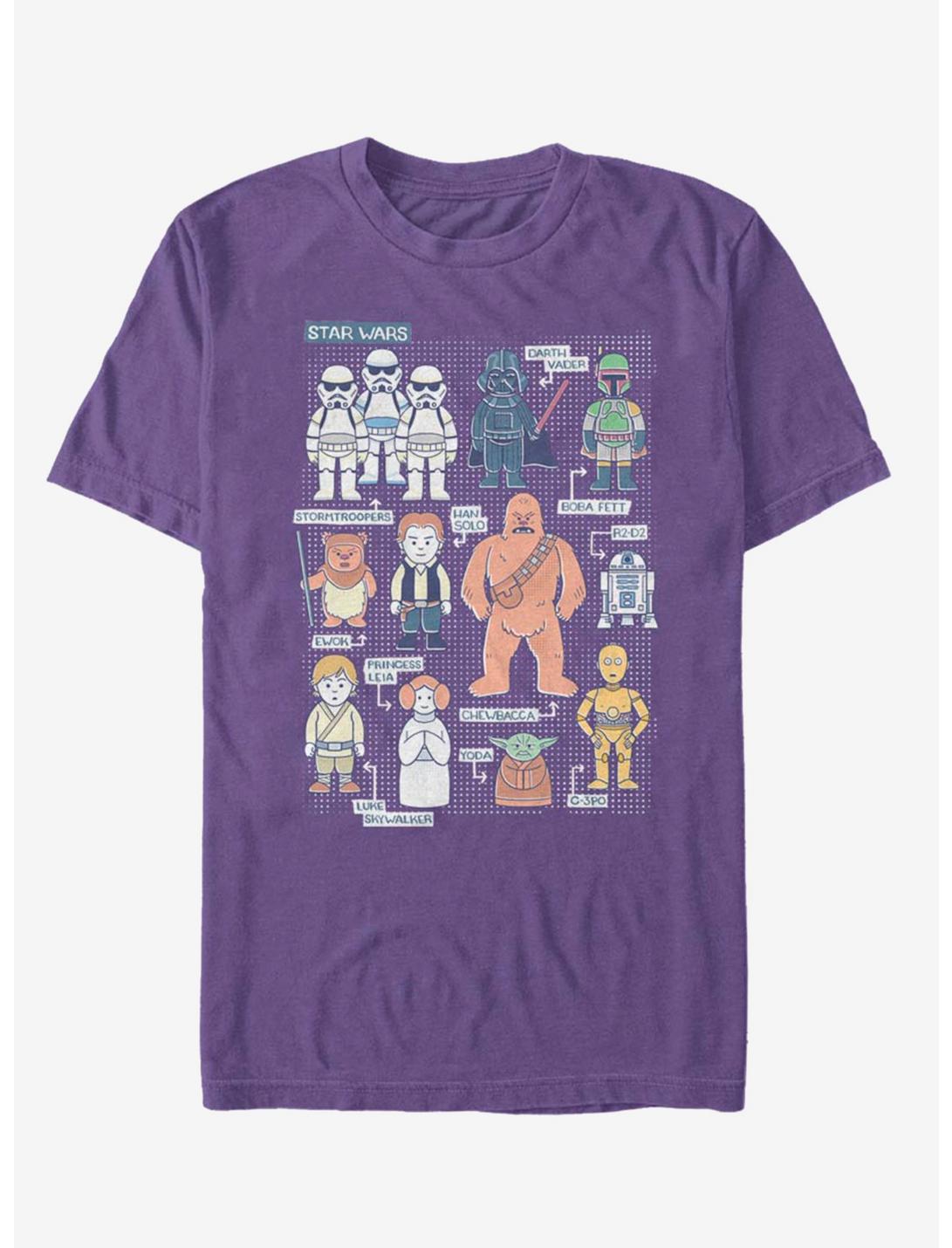 Star Wars Lil Characters T-Shirt, PURPLE, hi-res
