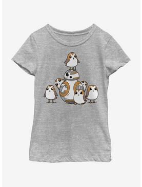 Star Wars: The Last Jedi BB8 and Porgs Youth Girls T-Shirt, , hi-res