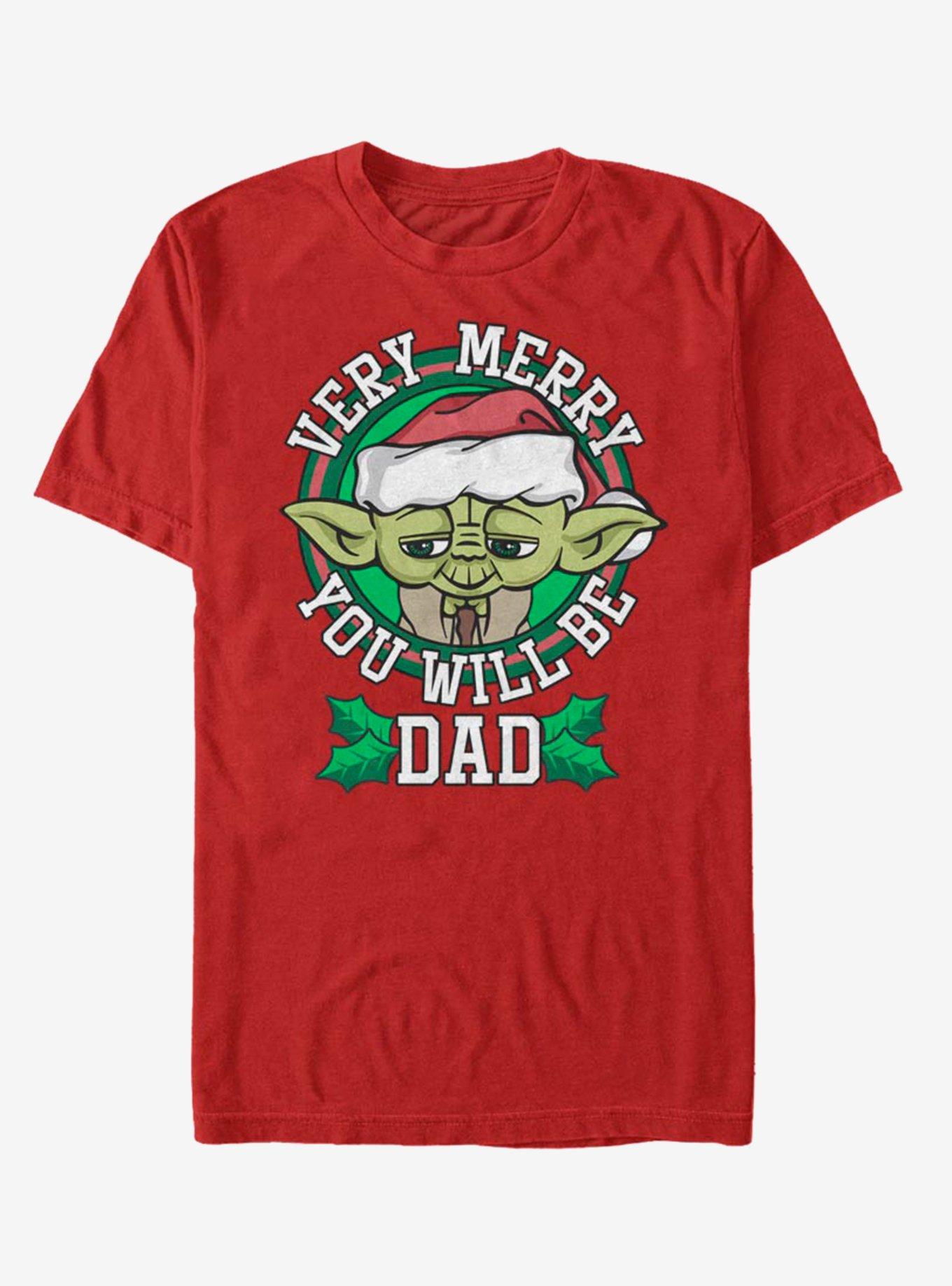 Star Wars Merry Yoda Dad T-Shirt, , hi-res