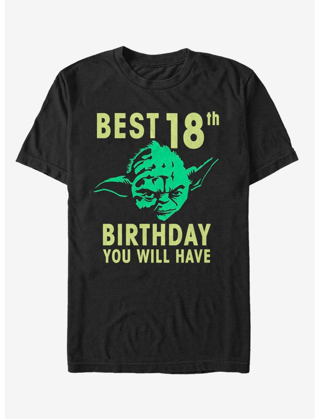Star Wars Yoda Eighteen T-Shirt, BLACK, hi-res