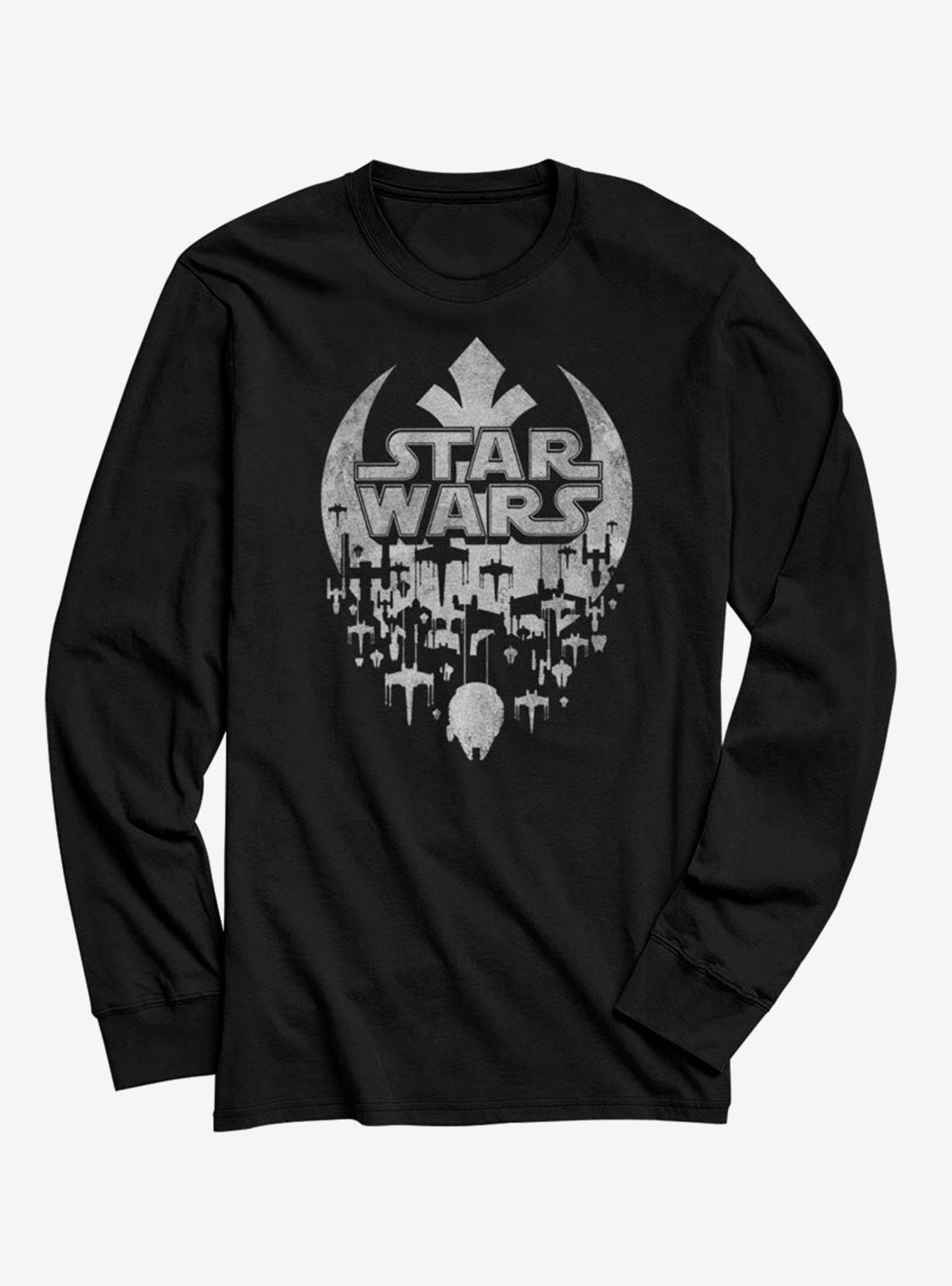 Star Wars Star Fade Long-Sleeve T-Shirt - BLACK | BoxLunch