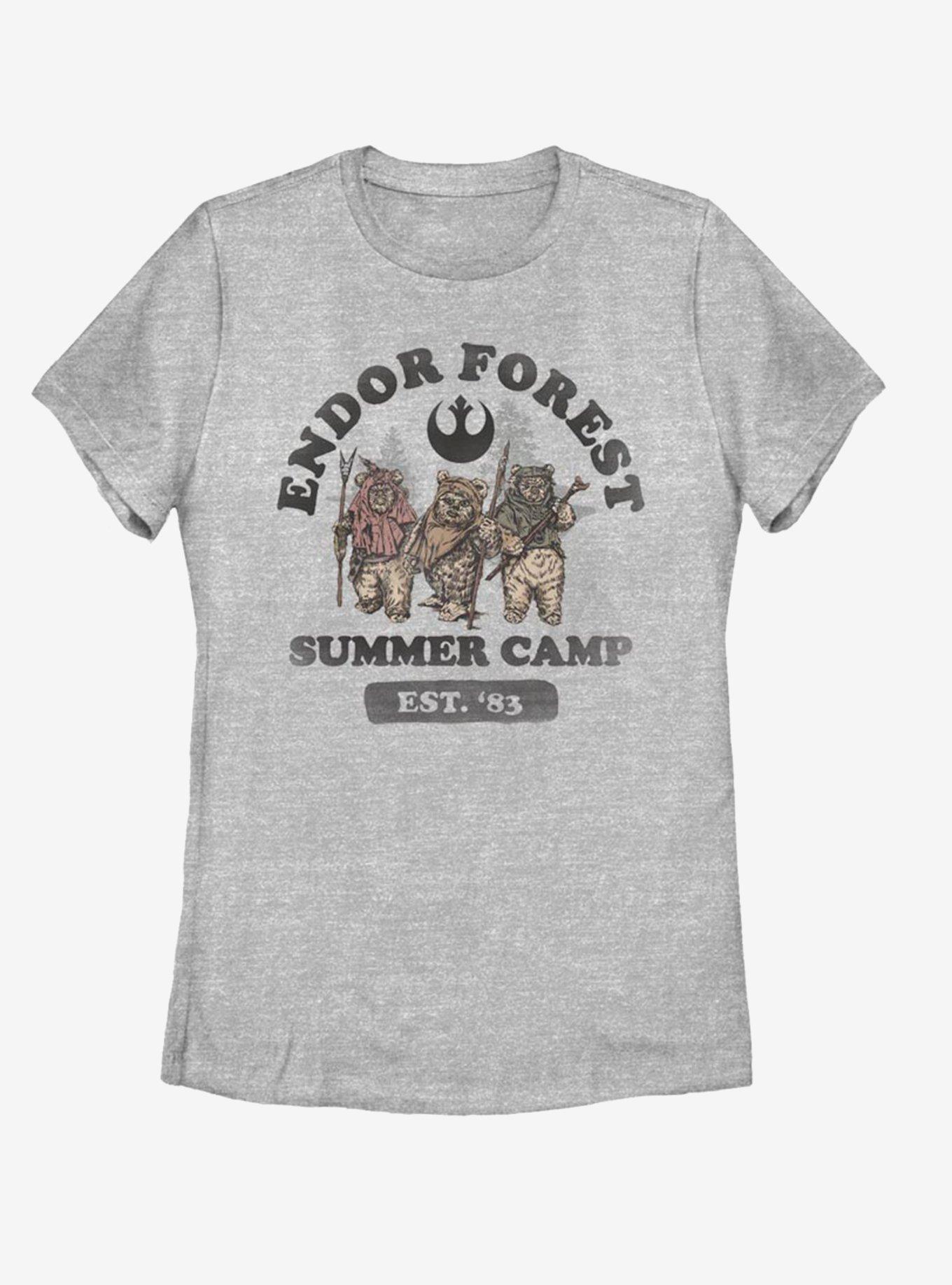 Star Wars Endor Summer Camp Womens T-Shirt, ATH HTR, hi-res