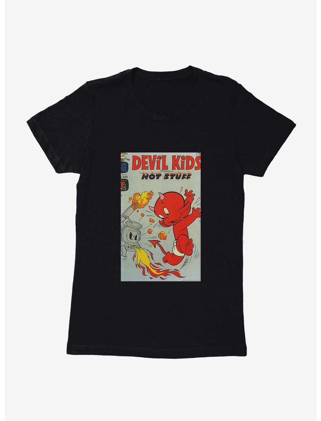 Hot Stuff The Little Devil Oven Comic Cover Womens T-Shirt, BLACK, hi-res