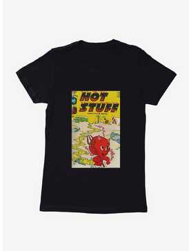 Hot Stuff The Little Devil Snow Day Comic Cover Womens T-Shirt, , hi-res