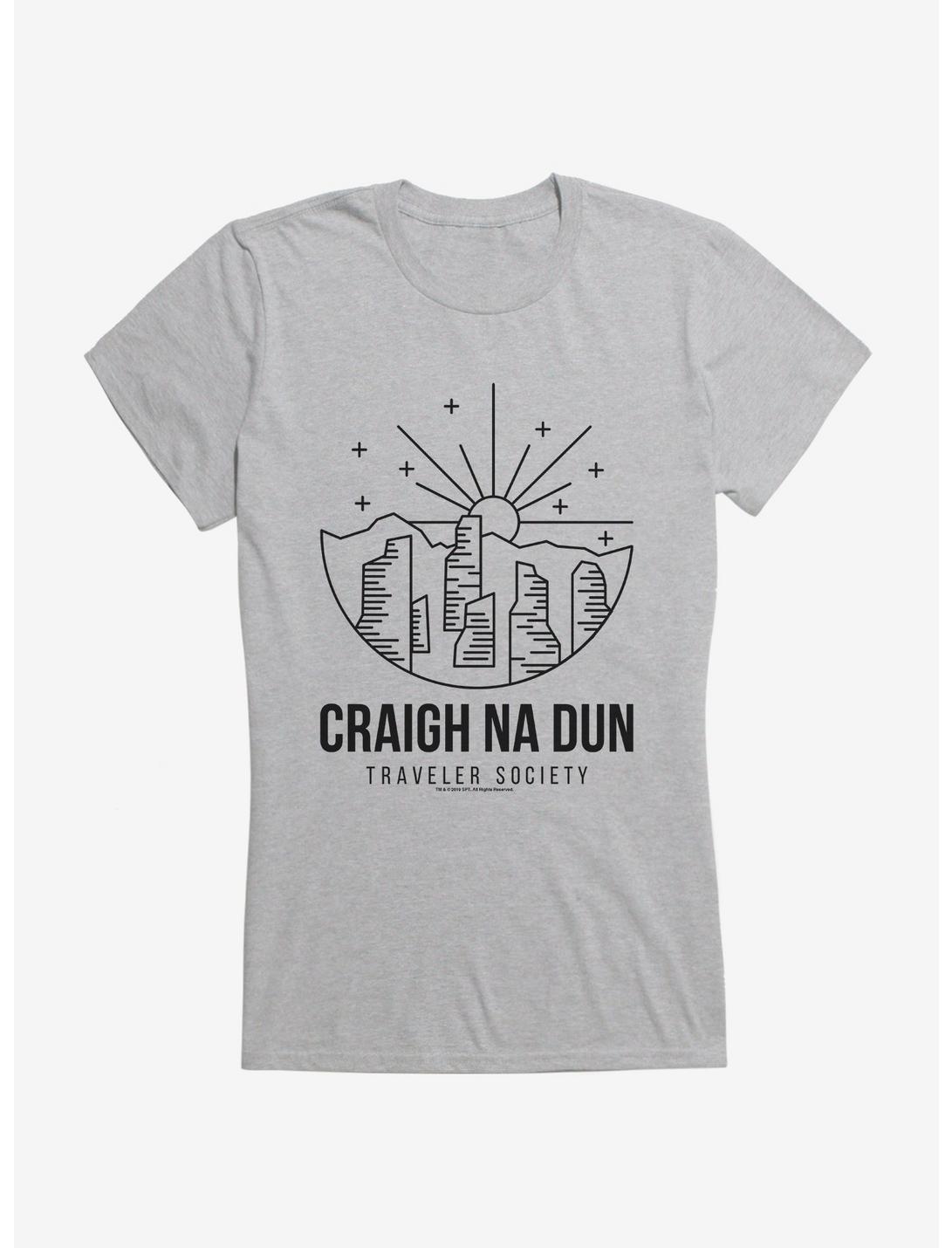 Outlander Craigh Na Dun Society Emblem Girls T-Shirt, HEATHER GREY, hi-res
