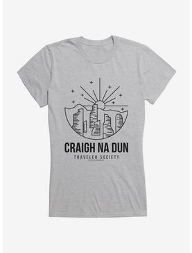 Outlander Craigh Na Dun Society Emblem Girls T-Shirt, HEATHER GREY, hi-res