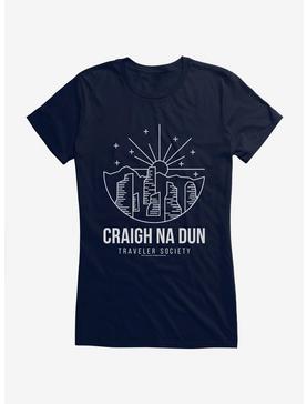 Outlander Craigh Na Dun Society Emblem Girls T-Shirt, NAVY, hi-res