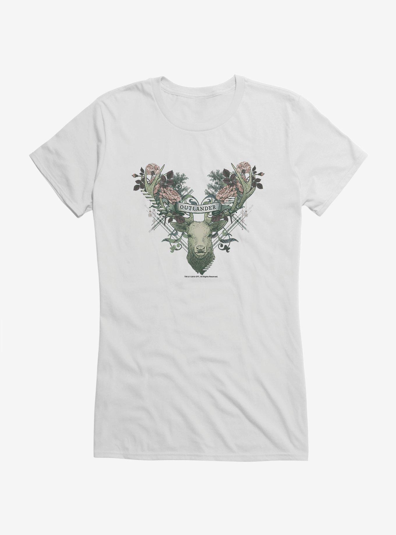 Outlander Floral Deer Girls T-Shirt, , hi-res