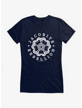 Outlander Jacobite Rebellion Emblem Girls T-Shirt, NAVY, hi-res