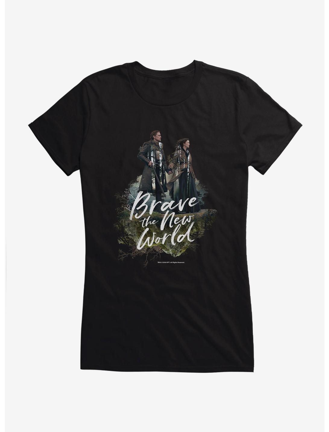 Outlander Jamie Claire Brave New World Poster Girls T-Shirt, , hi-res