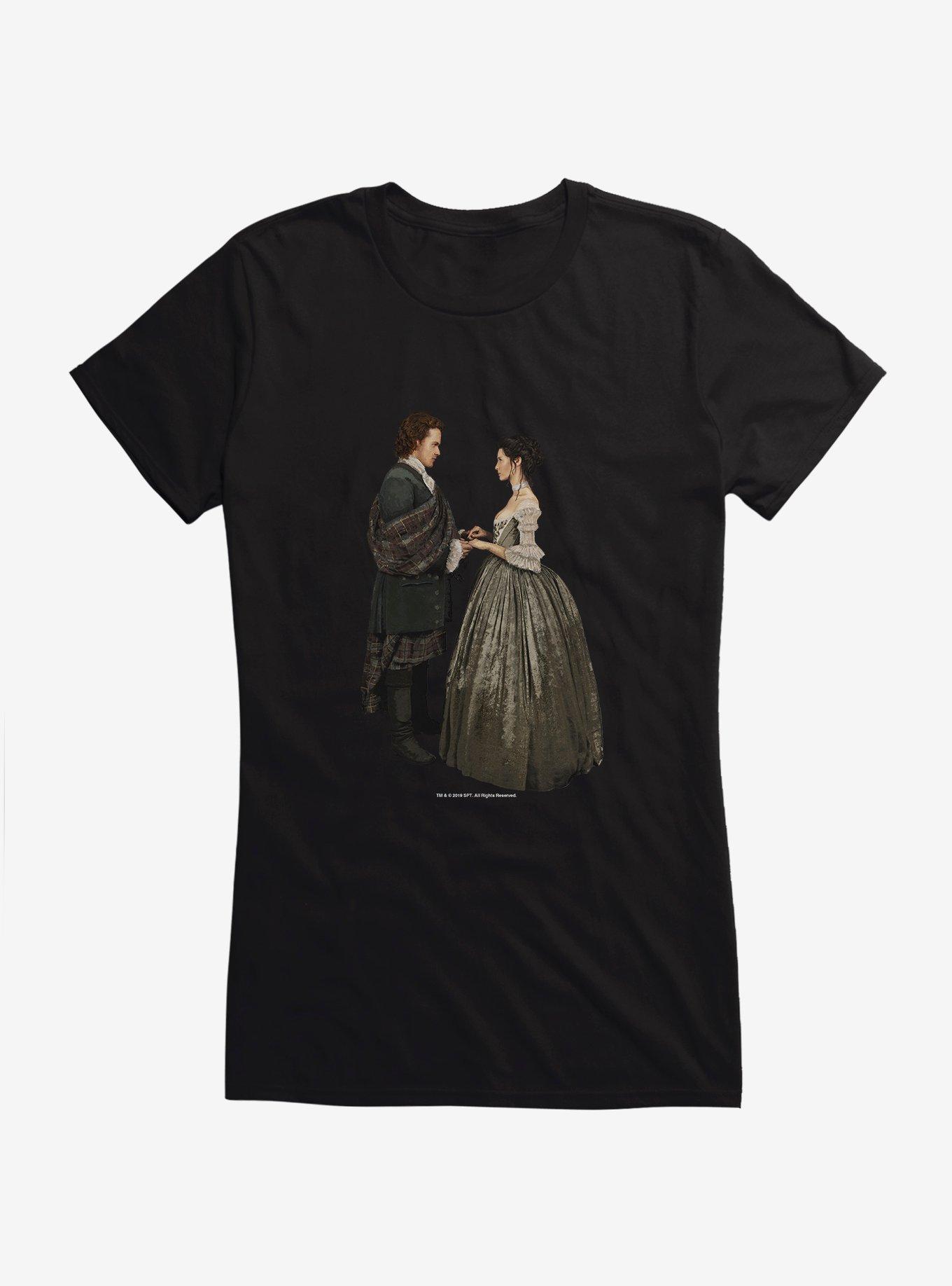 Outlander Jamie and Claire Wedding Girls T-Shirt