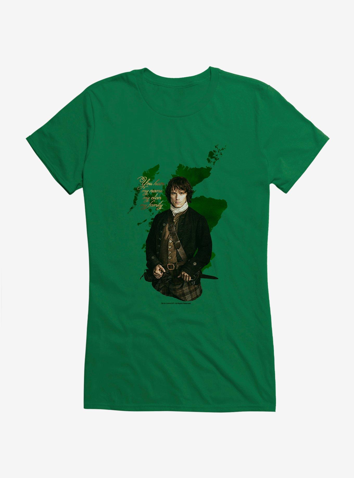 Outlander Jamie Portrait Girls T-Shirt, , hi-res