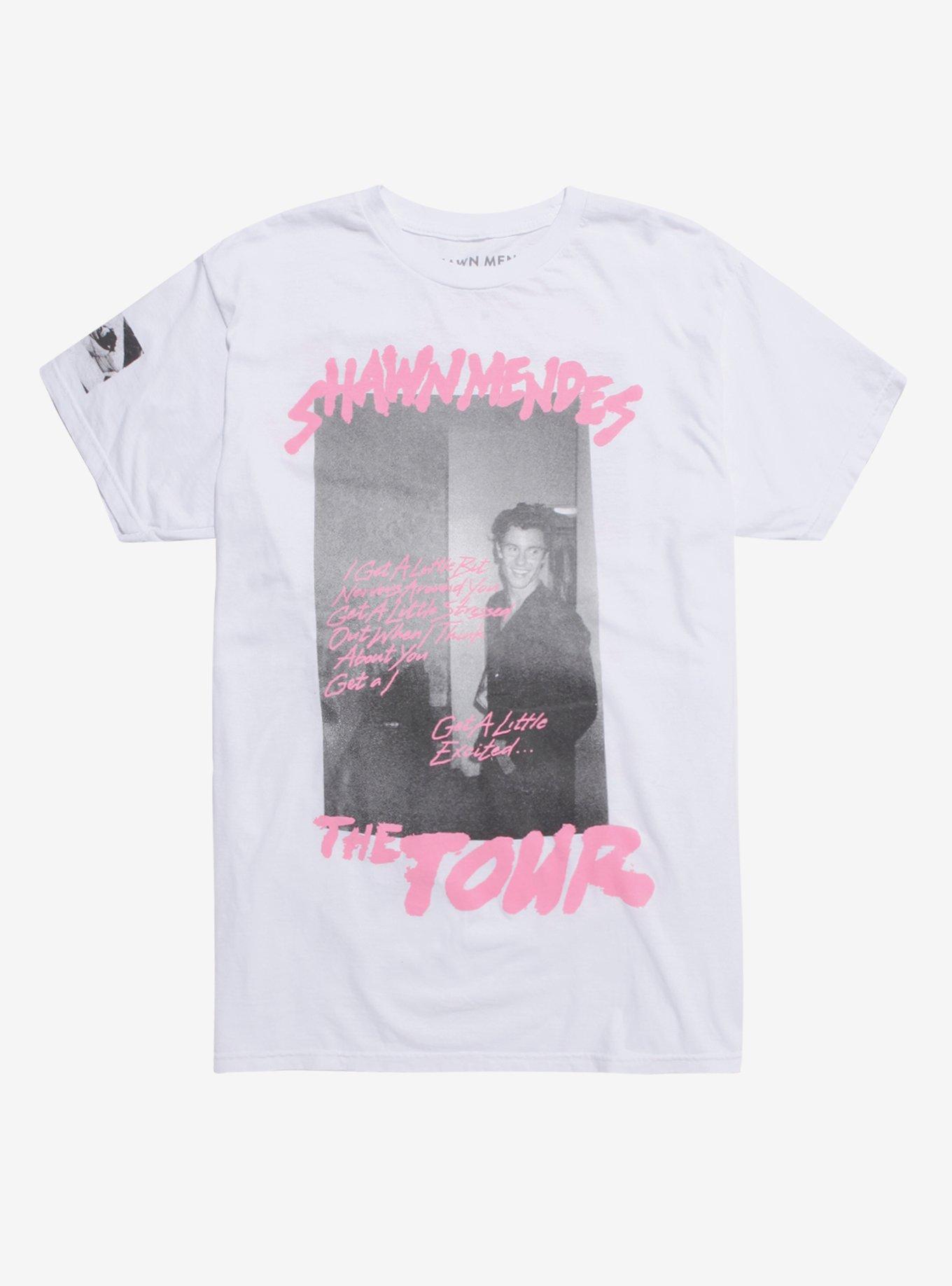 Shawn Mendes Photo & Handwriting Tour T-Shirt, WHITE, hi-res