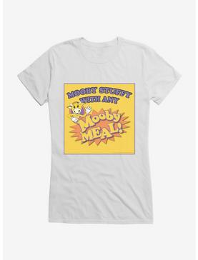 Jay And Silent Bob Reboot Mooby Stuffy With Any Mooby Meal Girls T-Shirt, WHITE, hi-res