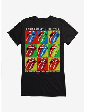 The Rolling Stones 1989 Tour Pop Art Girls T-Shirt, , hi-res