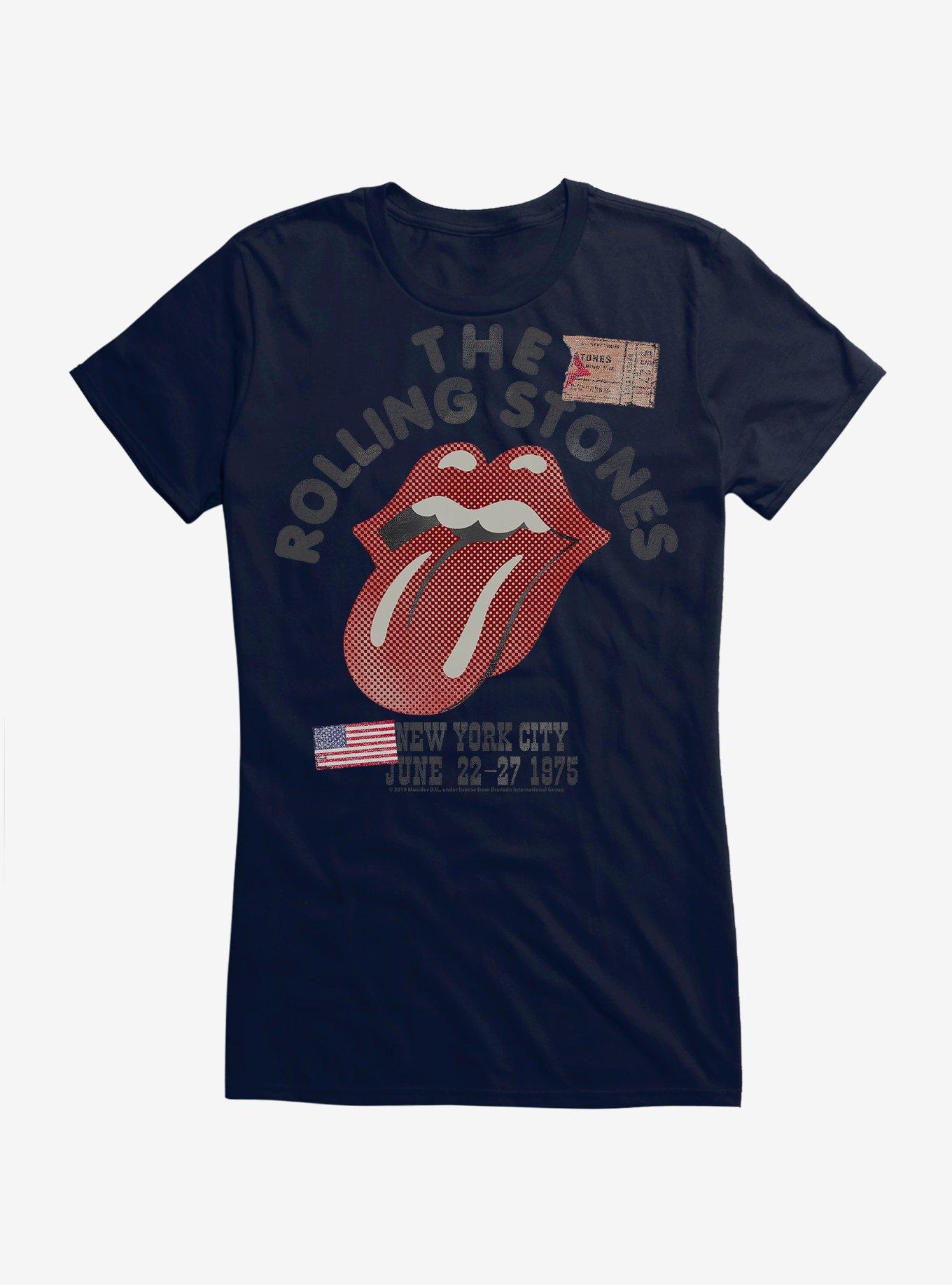 The Rolling Stones NYC 1975 Girls T-Shirt