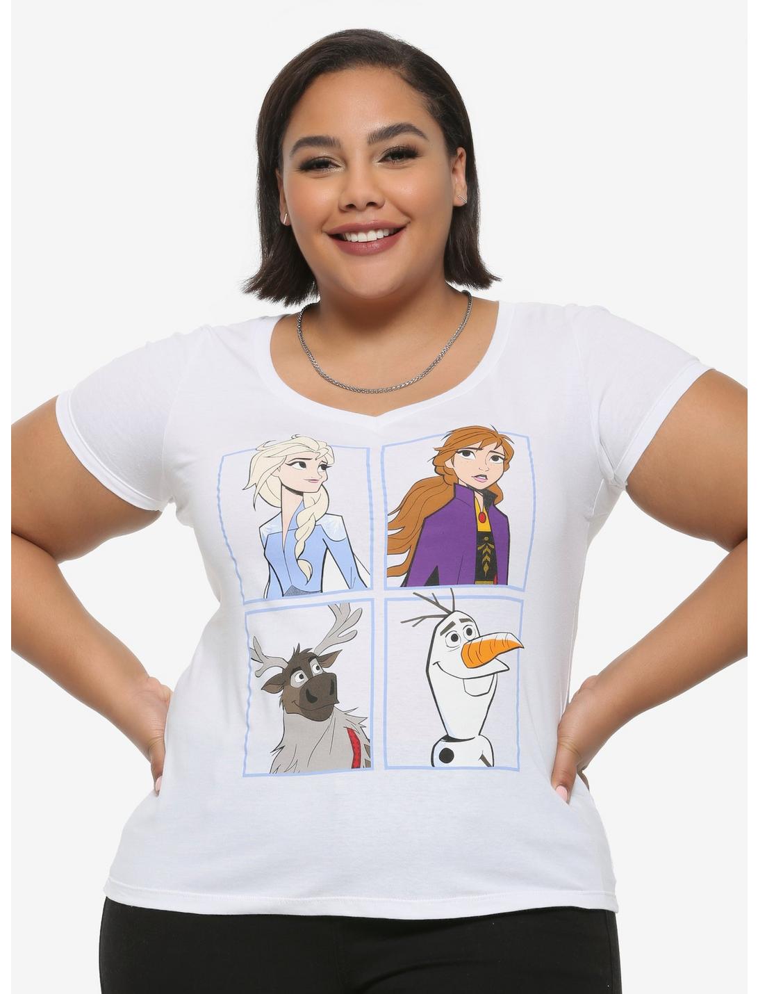 Disney Frozen 2 Characters Girls T-Shirt Plus Size, MULTI, hi-res