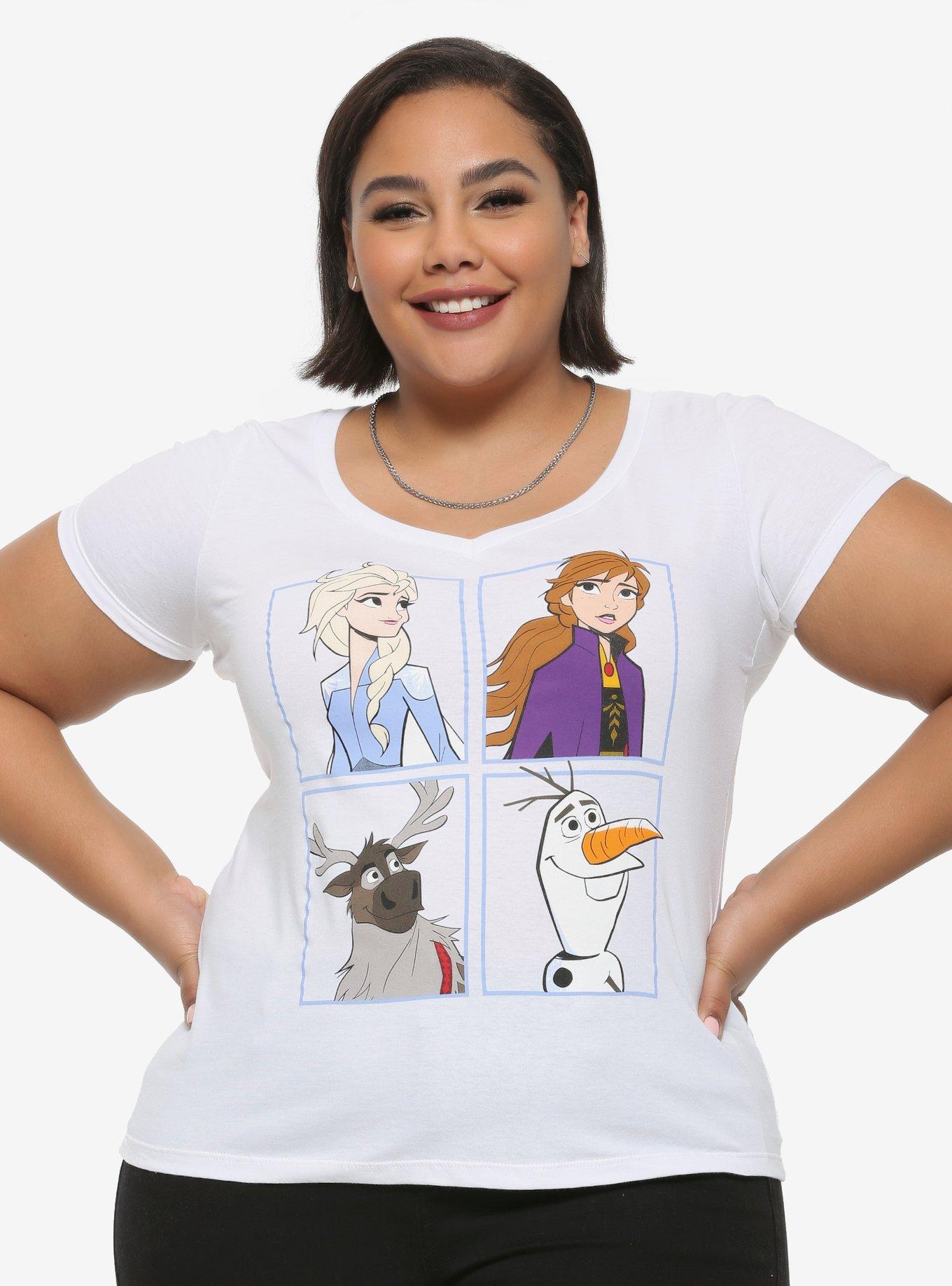 Disney Frozen 2 Characters Girls T-Shirt Plus Size, MULTI, hi-res