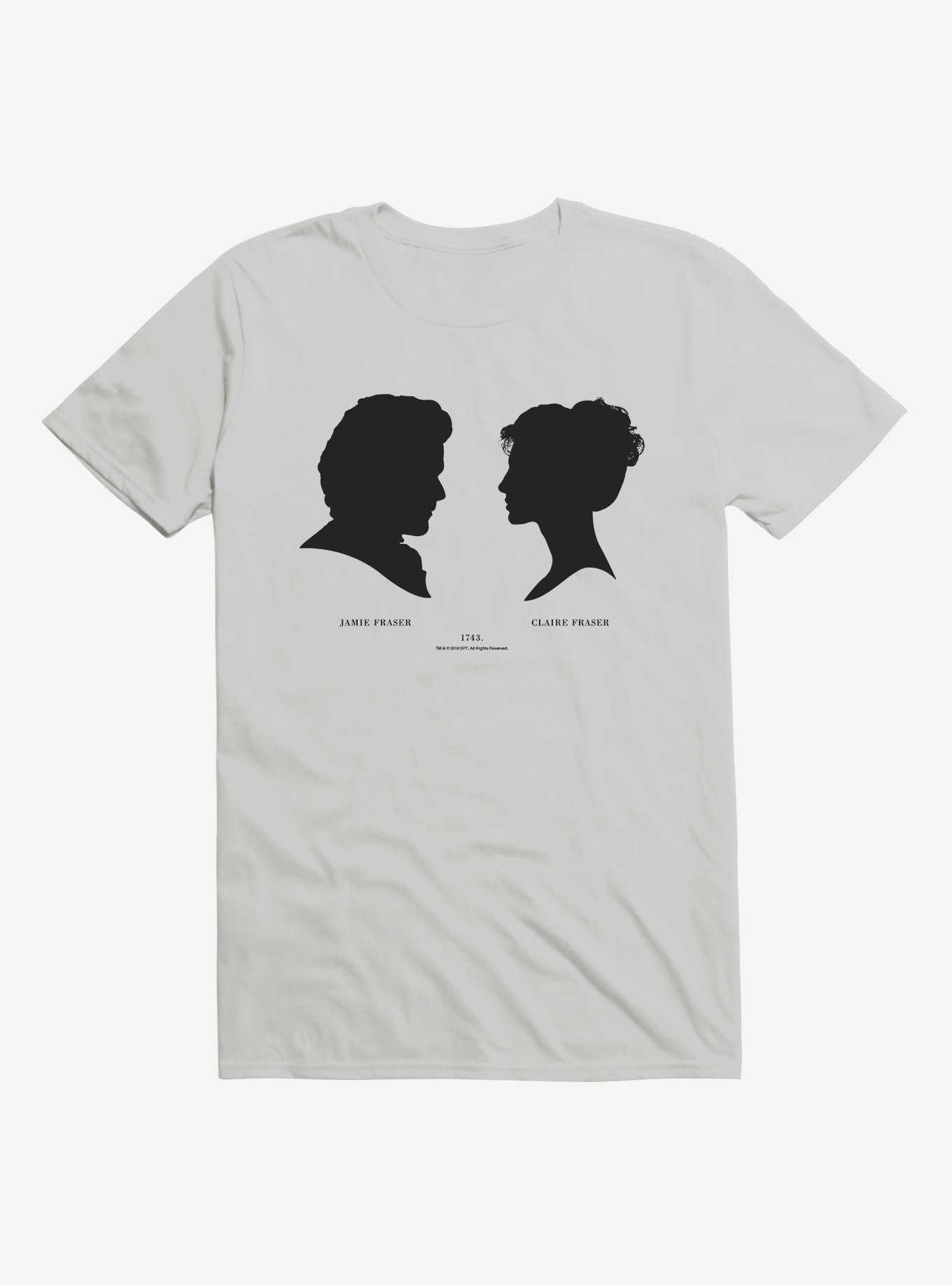 Outlander Claire and Jamie Silhouette T-Shirt, , hi-res