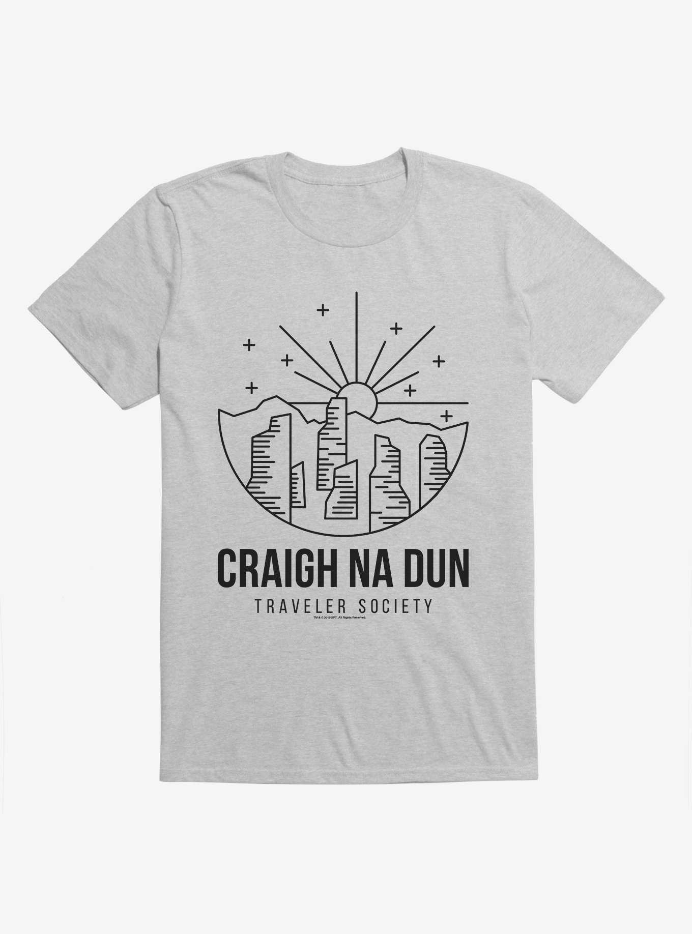 Outlander Craigh Na Dun Society Emblem T-Shirt, HEATHER GREY, hi-res