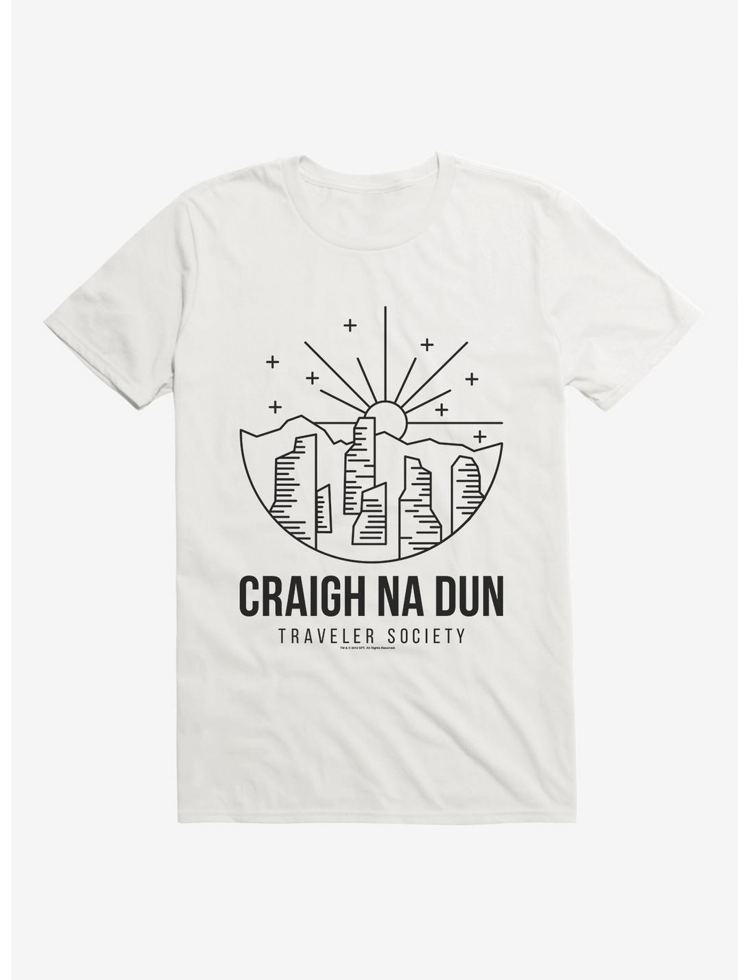 Outlander Craigh Na Dun Society Emblem T-Shirt, WHITE, hi-res