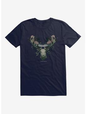 Outlander Floral Deer T-Shirt, NAVY, hi-res