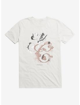 Outlander Jamie and Claire Initials Typography T-Shirt, WHITE, hi-res