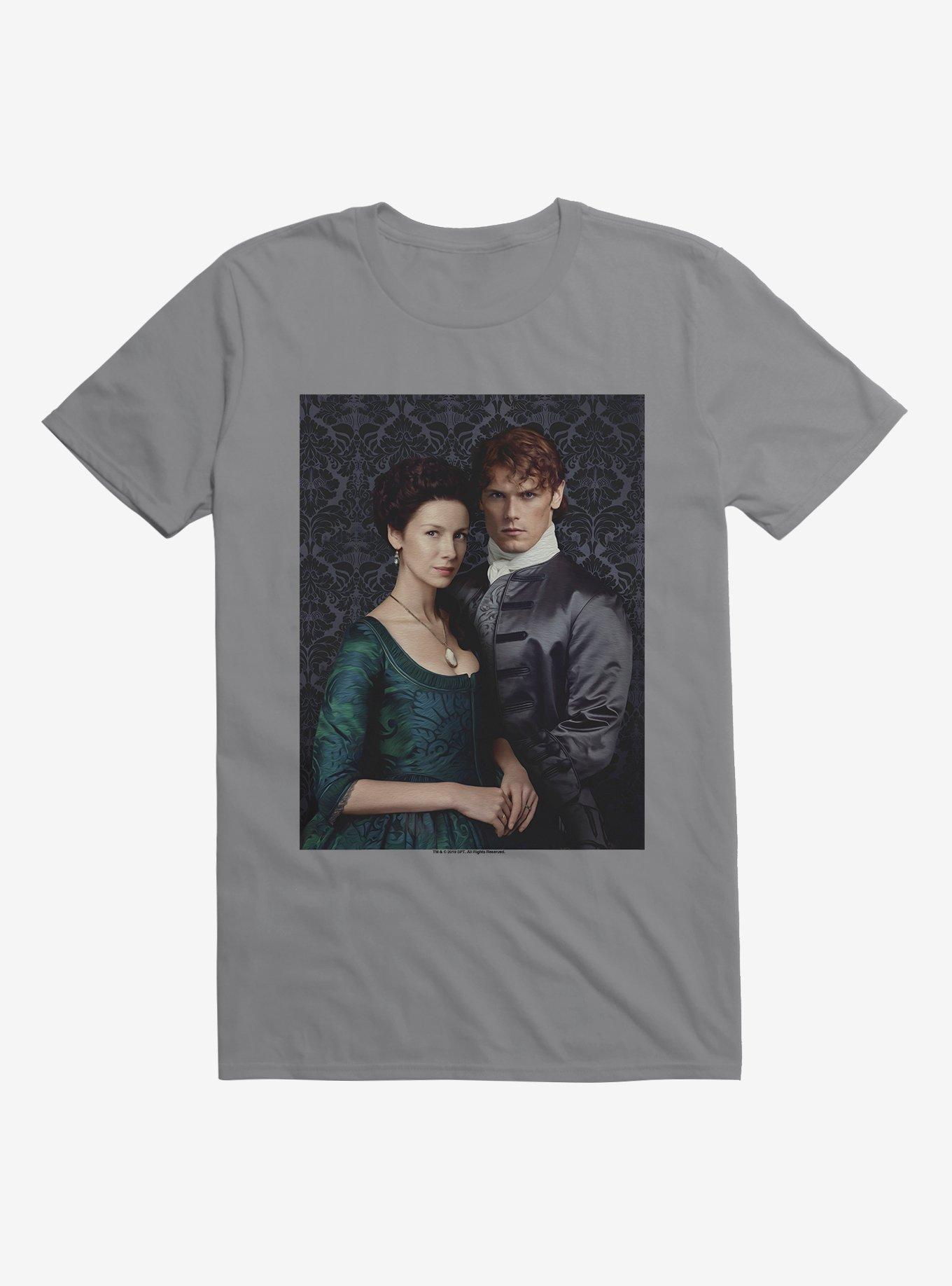 Outlander Jamie and Claire Portrait T-Shirt, , hi-res
