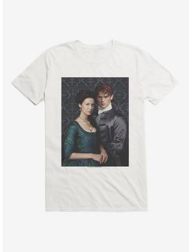 Outlander Jamie and Claire Portrait T-Shirt, WHITE, hi-res