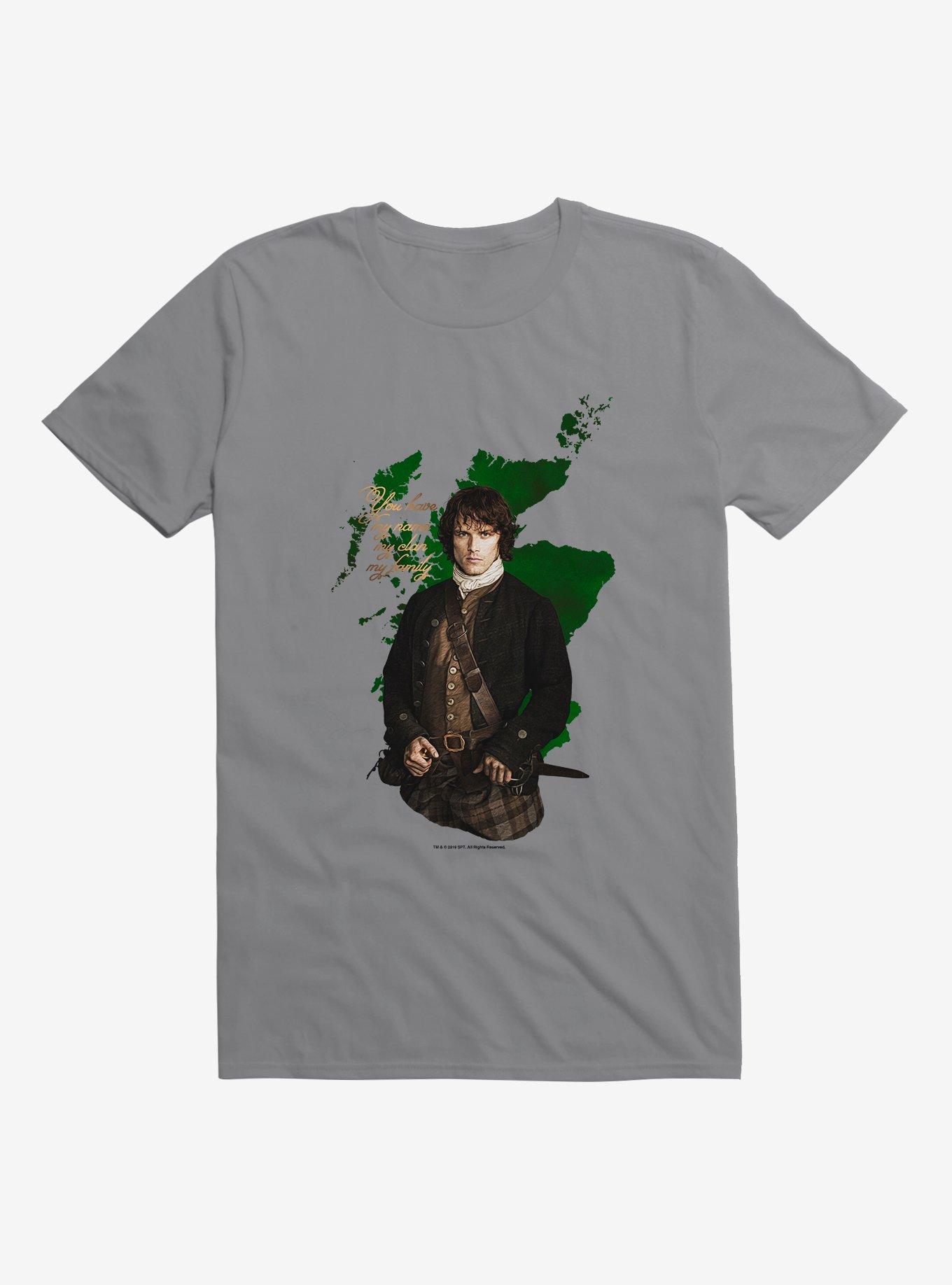 Outlander Jamie Portrait T-Shirt, STORM GREY, hi-res
