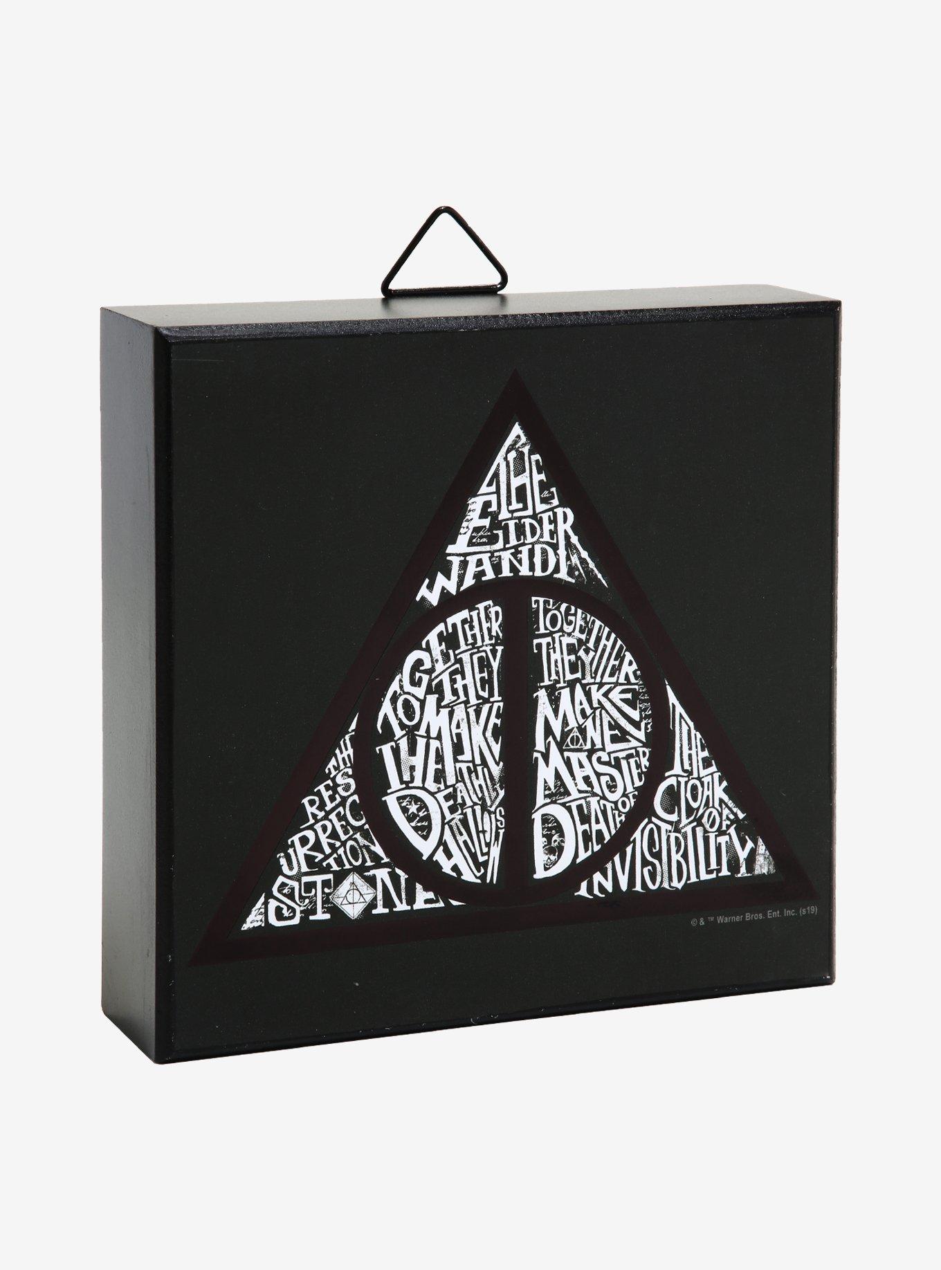 Harry Potter Deathly Hallows Words Wood Wall Art, , hi-res