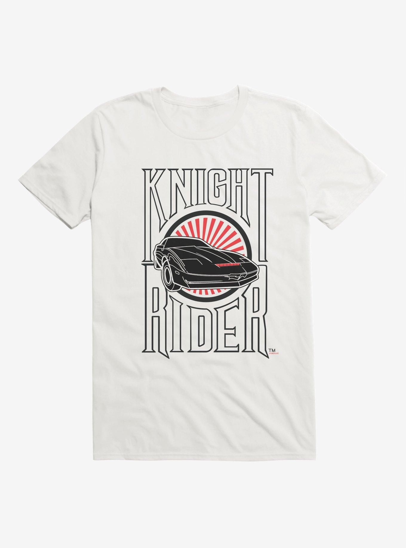 Knight Rider Car Logo T-Shirt, WHITE, hi-res
