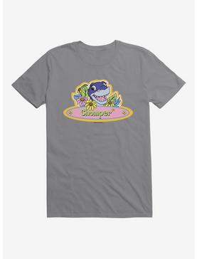 The Land Before Time Chomper Name Sign T-Shirt, STORM GREY, hi-res