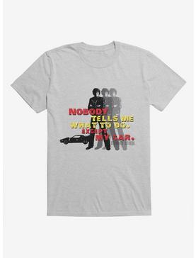 Knight Rider Nobody Tells Me What To Do T-Shirt, HEATHER GREY, hi-res