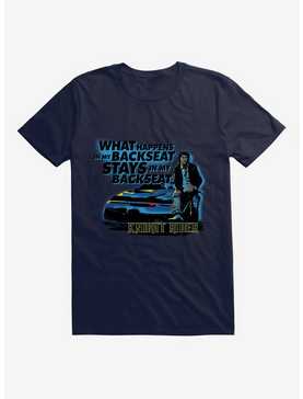 Knight Rider What Happens In The Backseat T-Shirt, NAVY, hi-res