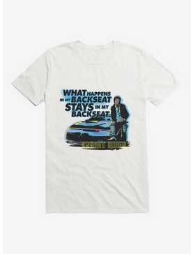Knight Rider What Happens In The Backseat T-Shirt, WHITE, hi-res
