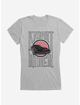 Knight Rider Car Logo Girls T-Shirt, HEATHER, hi-res