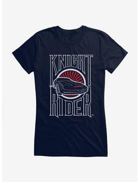 Knight Rider Car Logo Girls T-Shirt, NAVY, hi-res