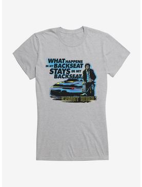 Knight Rider What Happens In The Backseat Girls T-Shirt, HEATHER, hi-res