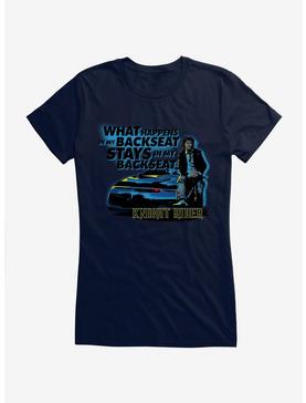 Knight Rider What Happens In The Backseat Girls T-Shirt, NAVY, hi-res