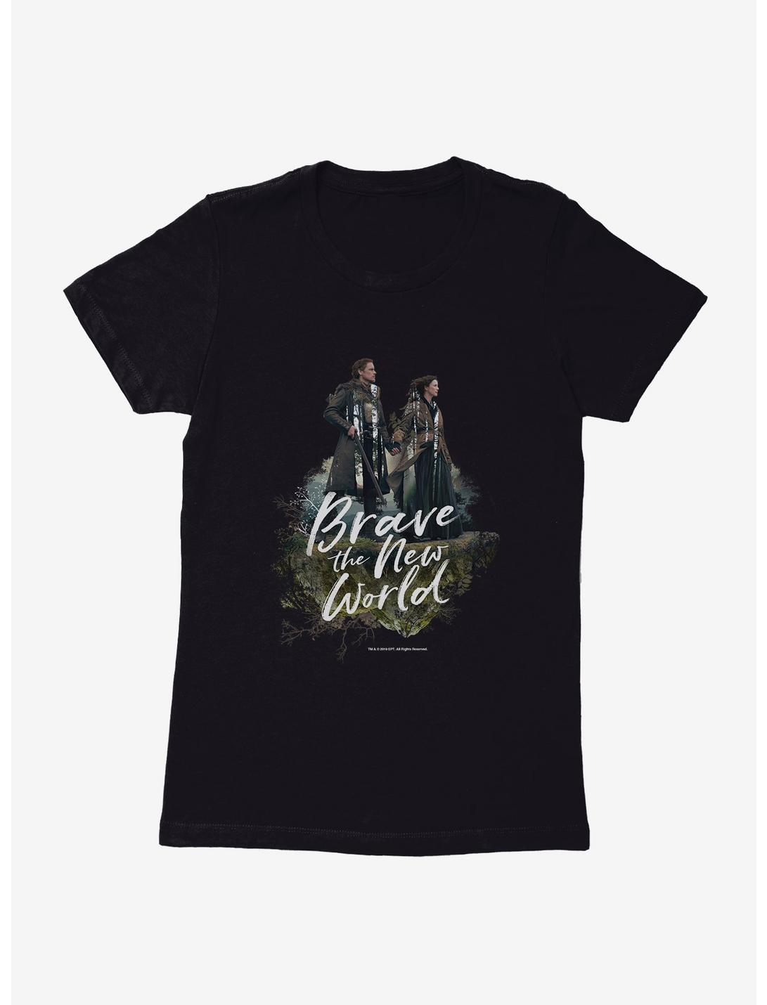 Outlander Jamie Claire Brave New World Poster Womens T-Shirt, , hi-res