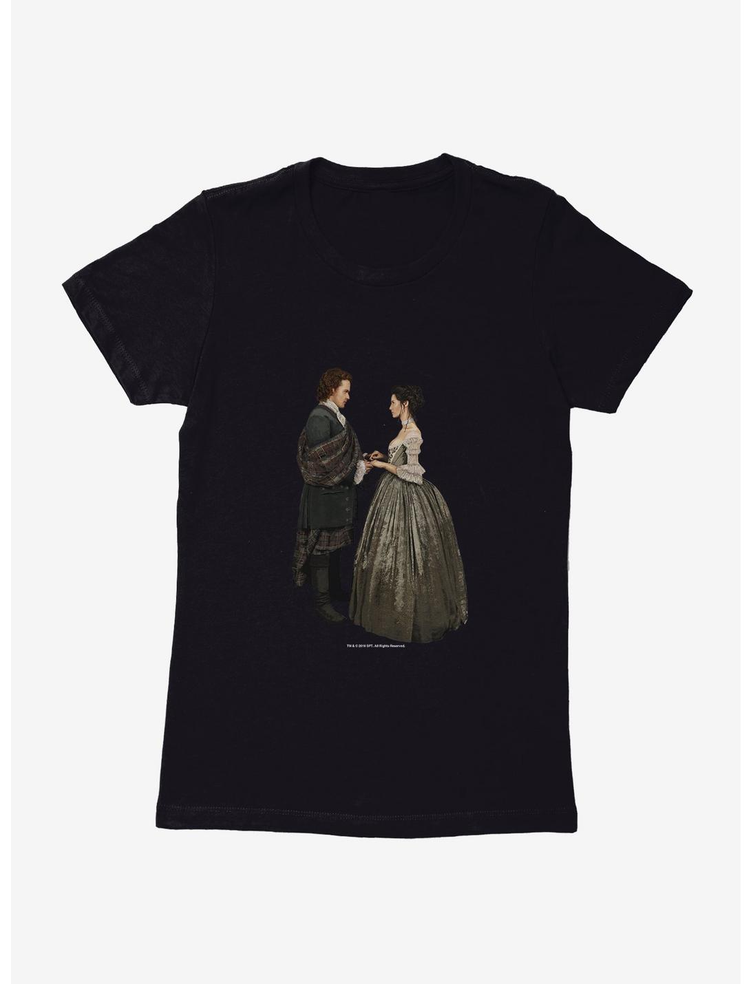 Outlander Jamie and Claire Wedding Womens T-Shirt, BLACK, hi-res