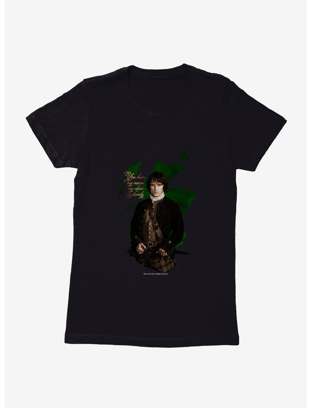 Outlander Jamie Portrait Womens T-Shirt, BLACK, hi-res