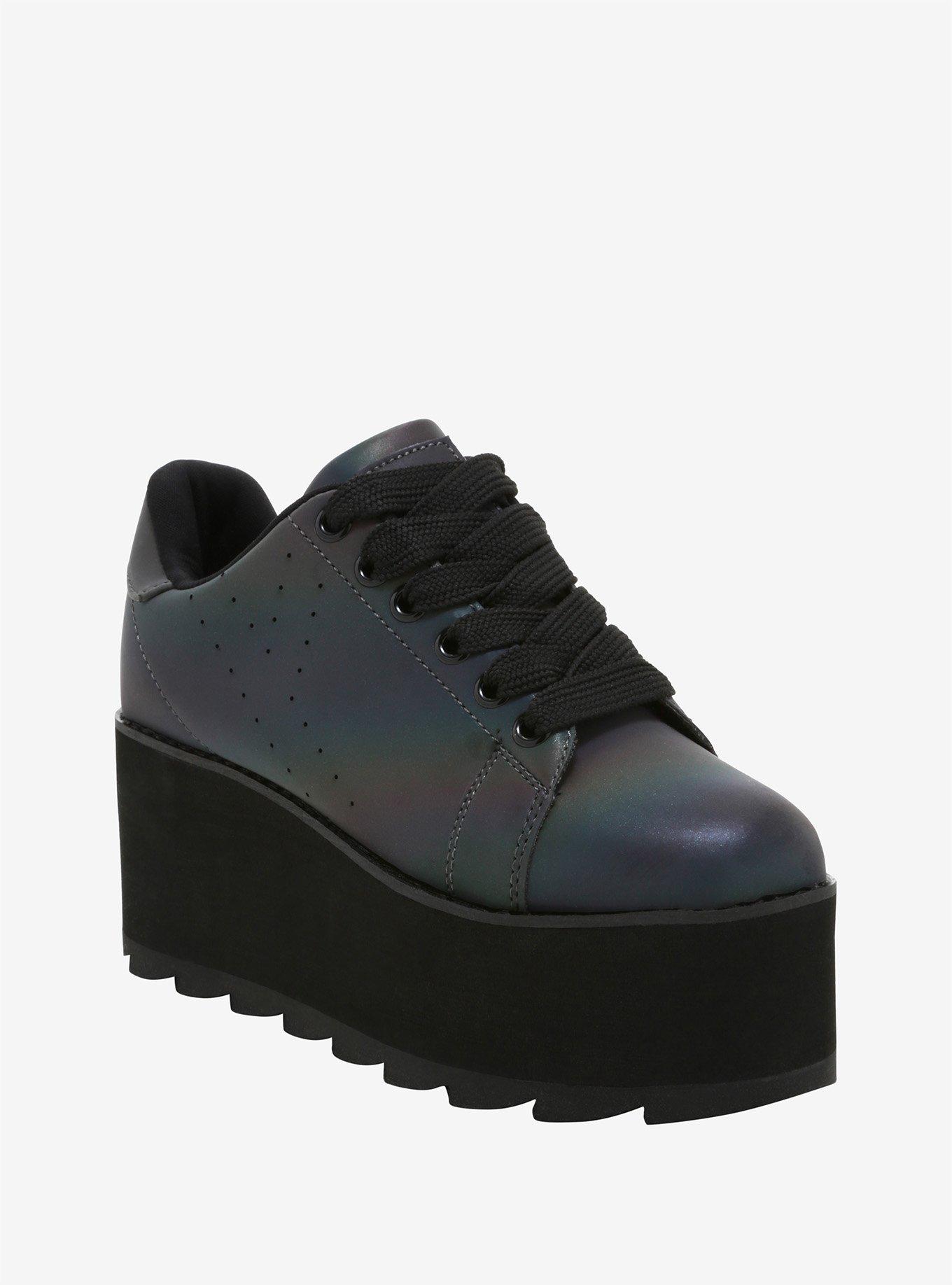 Lala Reflective By YRU Platform Sneakers, MULTI, hi-res