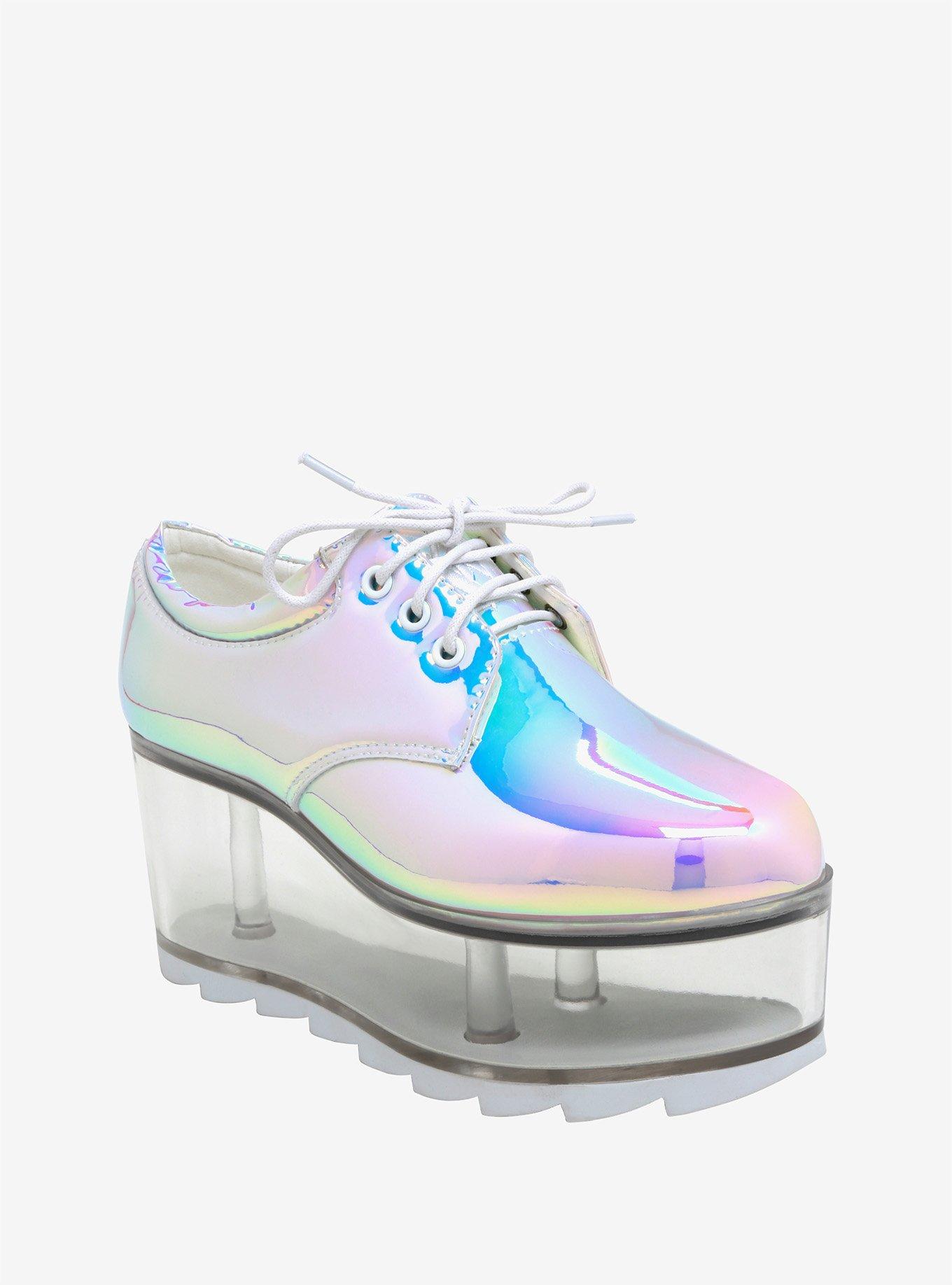 Qloud Atlantis By YRU Holographic Platform Oxfords, MULTI, hi-res