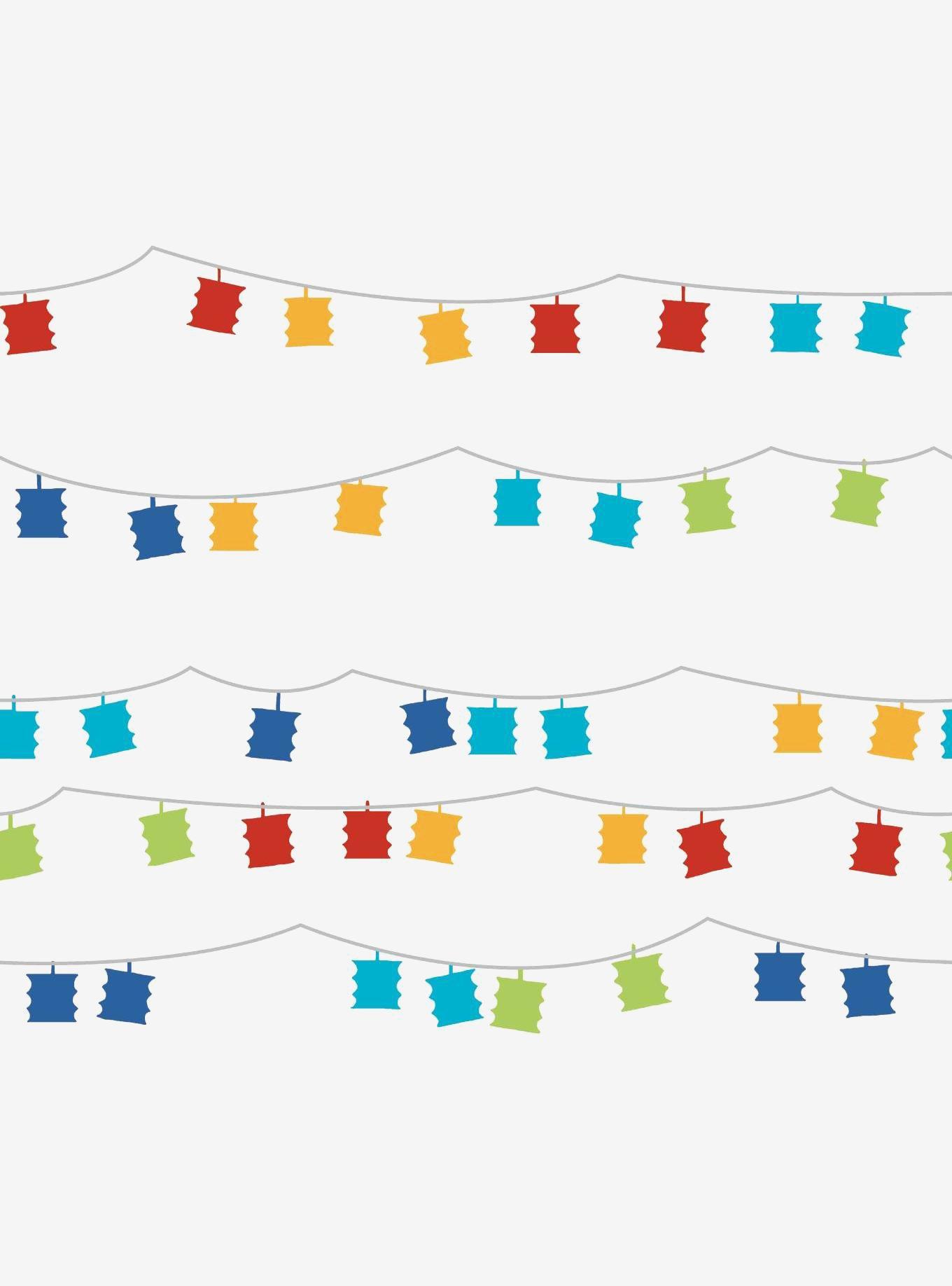 Red Lanterns Peel & Stick Wallpaper, , hi-res