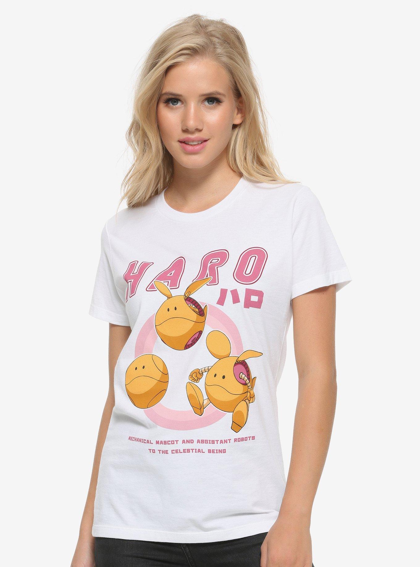 Gundam 00 Haro Women's T-Shirt - BoxLunch Exclusive, WHITE, hi-res