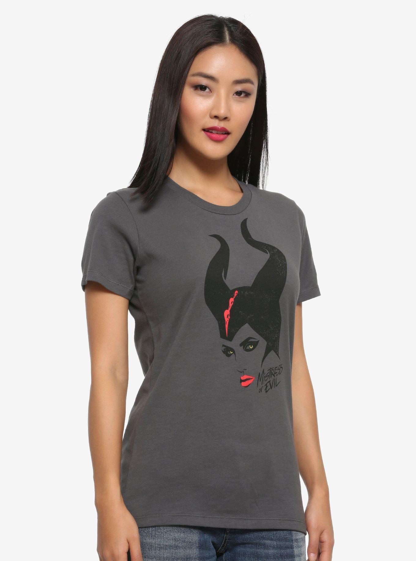 Disney Maleficent: Mistress of Evil Tonal Women's T-Shirt - BoxLunch Exclusive, GREY, hi-res