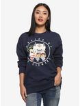 Avatar: The Last Airbender Chibi Master of the Elements Crewneck - BoxLunch Exclusive, NAVY, hi-res
